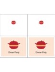 Templates - Dinner Party Invitation Note Card, 2 per sheet ...