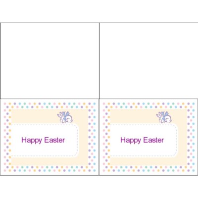 Easter Dots Notecard, 2 per sheet