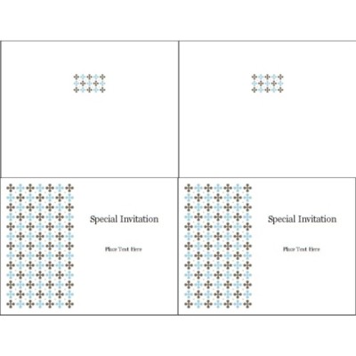 Wedding Cross Stitch Pattern Note Card, 2 per sheet
