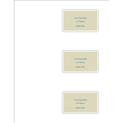 Communication Laminated ID Cards, Name Badges, 3 per sheet