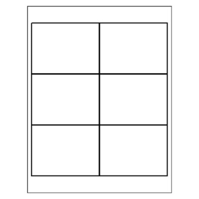 Name Badge Insert, 6 per sheet, 5384
