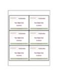 Free Avery® Template for Microsoft Word, Name Badge Insert ...