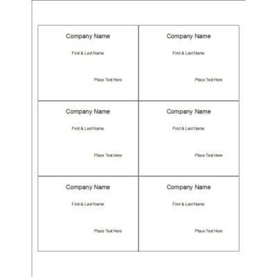 QR Code Text Name Badge Insert, 6 per sheet