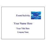 Avery Laser Name Tag 5390 Template