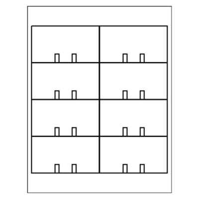 Small Rotary Card, 8 per sheet