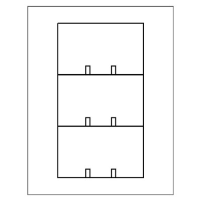 Rotary Card, 3 per sheet