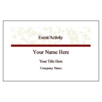 Free Avery® Template for Microsoft Word, Name Badge Insert ...