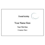 Free Avery® Template for Microsoft Word, Name Badge Insert 5383, 5390