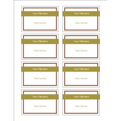 Lattice Design Name Badge Label, 8 per sheet