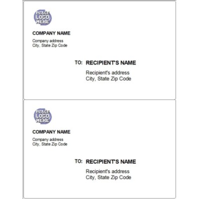 Basic Shipping Label, 2 per sheet