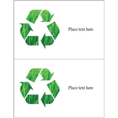 Grassy Recycling Label, 2 per sheet
