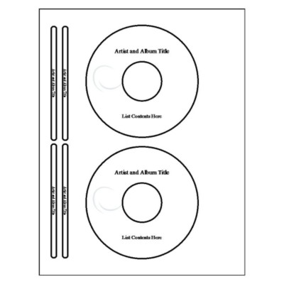 Template For Avery 5931 Cd Label