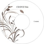 Templates - Wedding Elegant Swirls CD Label, 2 per sheet | Avery