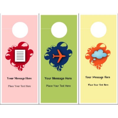 Door Hanger with Swirl Designs, 2 per sheet