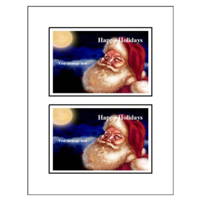 Santa Postcard, 2 per sheet