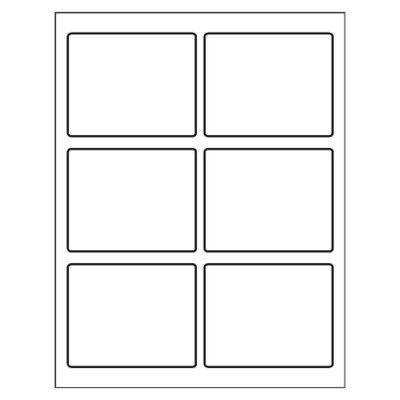 Shipping Label, 6 per sheet, 6874