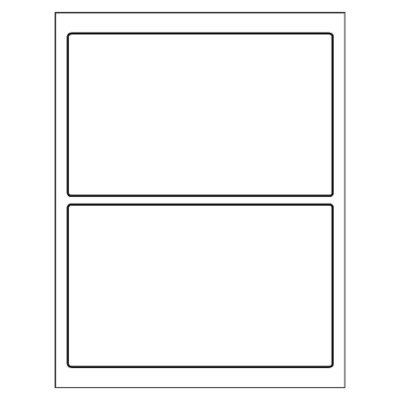 Shipping Label - Print to Edge, 2 per sheet