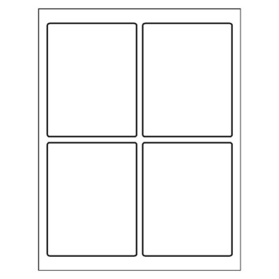Shipping Label, 4 per sheet