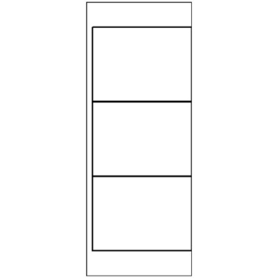 Name Badge Insert, 3 per 4.25x11 sheet