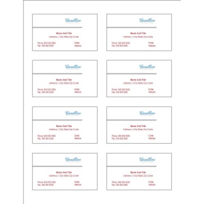 Simple Logo Magenta Text Adhesive Pocket Inserts, 8 per sheet