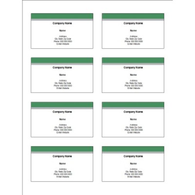 Green and Grey Bar Top Adhesive Pocket Inserts, 8 per sheet