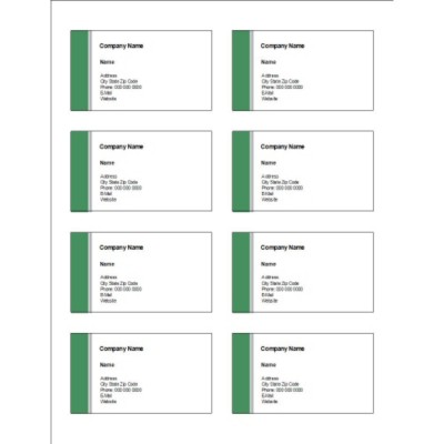 Green and Grey Bar Side Adhesive Pocket Inserts, 8 per sheet