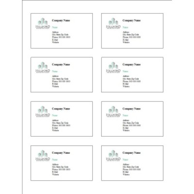 Buildings Logo Adhesive Pocket Inserts, 8 per sheet