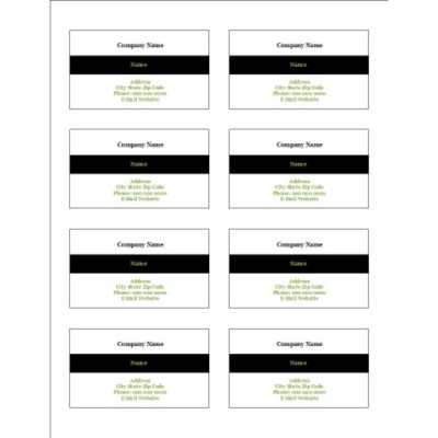 Simple Black Block Adhesive Pocket Inserts, 8 per sheet