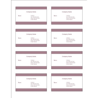 Mauve Bars Design Adhesive Pocket Inserts, 8 per sheet