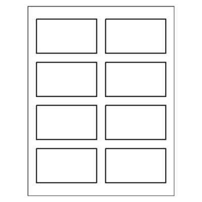 Business Card - Wide, 8 per sheet