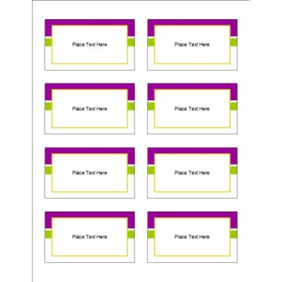 Bright Magenta and Green Adhesive Pocket Inserts, 8 per sheet