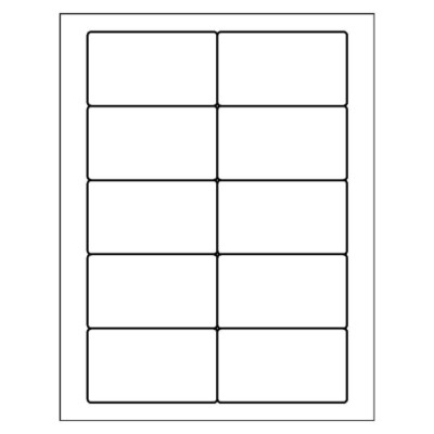 Magnetic Business Cards - Wide, 10 per sheet