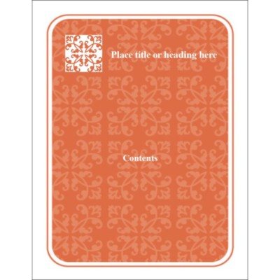 Autumn Flourishes Binder Cover Insert