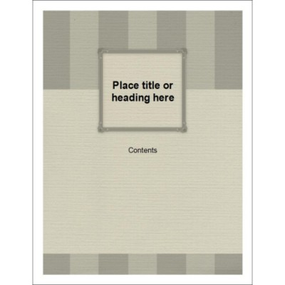 Monochrome Bars Binder Cover Insert for 1/2 inch binders