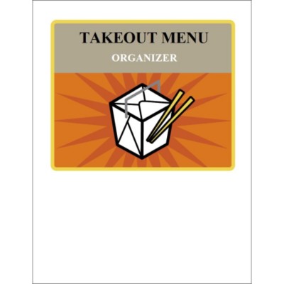 Take Out Box Binder Cover Insert, 1 per sheet