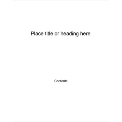 Ellipse Binder Cover Insert