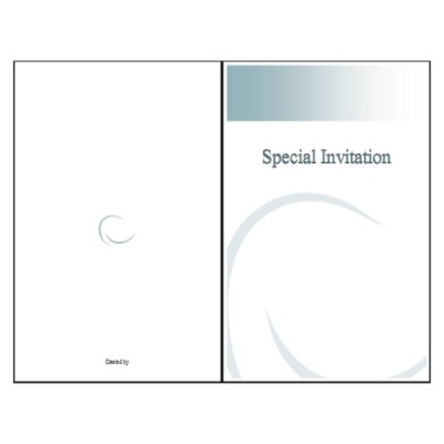 Ellipse Half-Fold Greeting Card - Tall