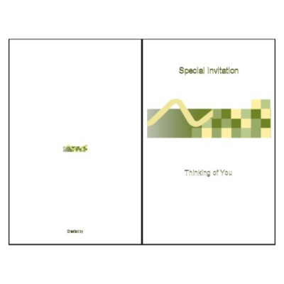 Tech Half-Fold Greeting Card - Tall