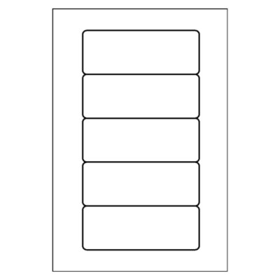 Multi-Use Label, 5 per 4x6 sheet, 5105