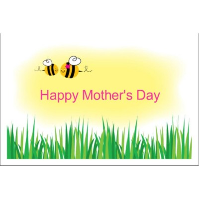 Mother's Day Dark T-Shirt Transfer - 4x6" -1 per sheet - Bee's