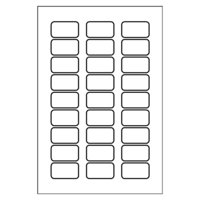 Multi-Use Label, 27 per 4x6 sheet, 5109