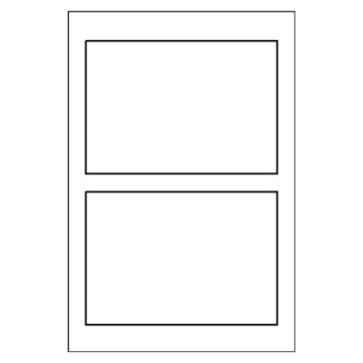 Name Badge Label, 2 per 4x6 sheet