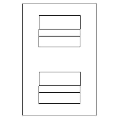 Top View Hanging File Tab, 2 per 4x6 sheet