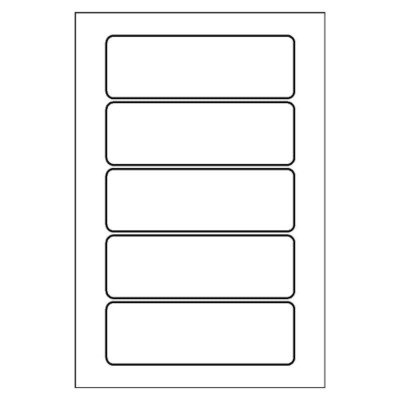 Color ID Label, 5 per 4x6 sheet, 5481