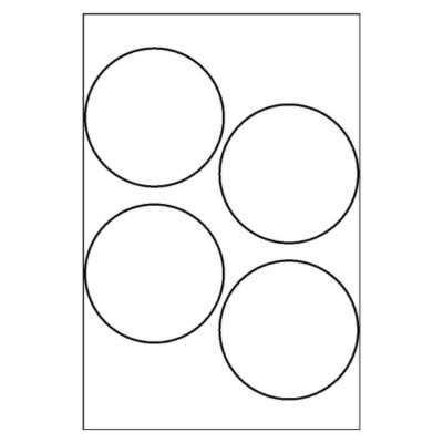 Gold Foil Notary Seal, 4 per 4x6 sheet