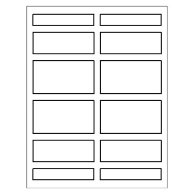 Binder Spine Inserts, assorted sizes, 12 per sheet