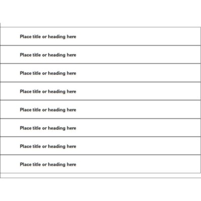 Text Only Binder Spine Insert for 1 inch binders