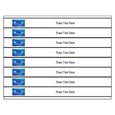 Water Ripple Binder Spine Inserts, for 1" binders