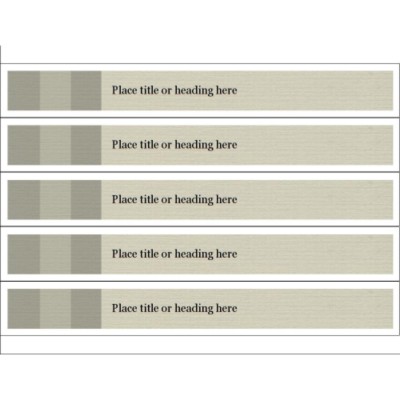 Monochrome Bars Spine Insert for 1-1/2 inch binders