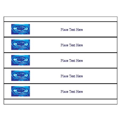 Water Ripple Binder Spine Inserts, for 1 1/2" binders